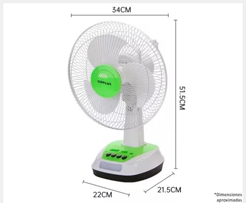 VENTILADOR SOLAR MULTIFUNCIONAL